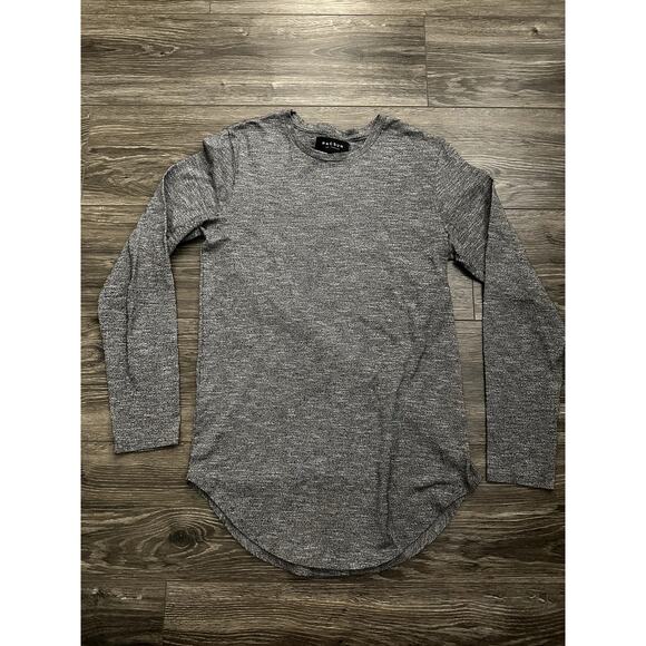 Pacsun Longer Fit Long Sleeve Shirt size Small Gray - Picture 1 of 6